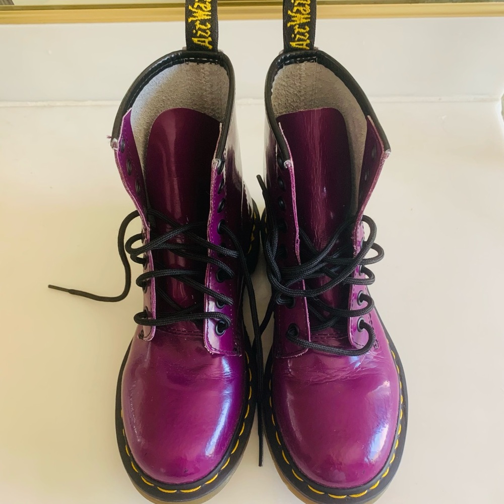 Dr. Martens Purple Boots